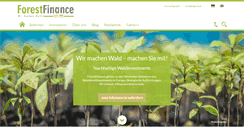 Desktop Screenshot of forestfinance.de